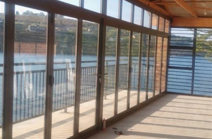 Aluminum door installation